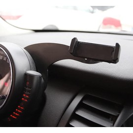 iJDMTOY Behind Tachometer Bolt-On Mount Cell Phone GPS Black Holder Compatible with Mini Cooper R50 R52 R53