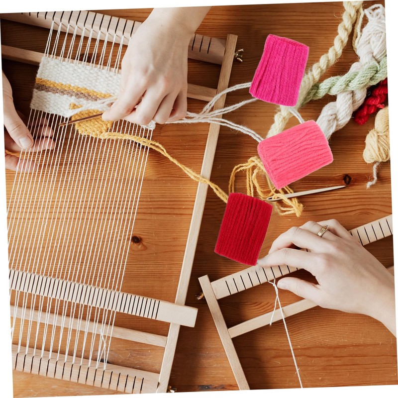 DOITOOL 7pcs DIY Latch Hook Yarn Soft Craft Yarn for