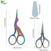 BIHRTC Rainbow Embroidery Scissors Small Precision Stainless Steel Scissors with