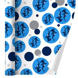 GRAPHICS & MORE Hammerhead Sharks Swimming in the Ocean Gift Wrap Wrapping Paper Roll
