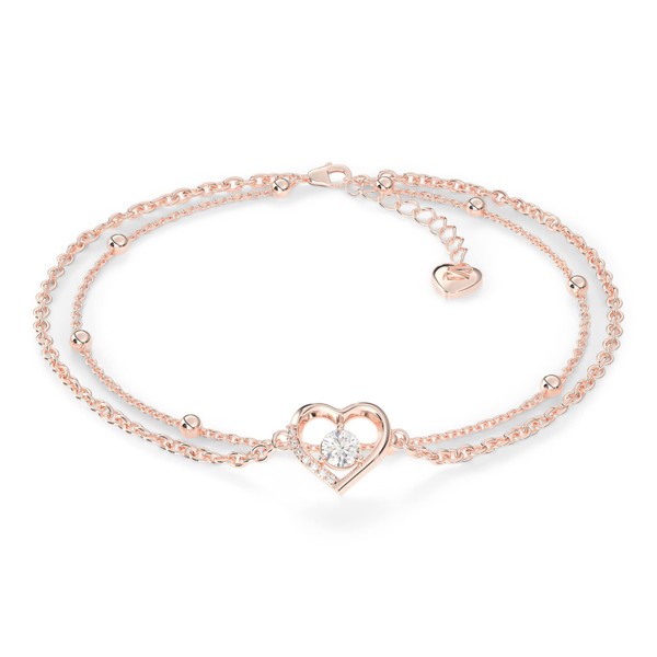 SERASAR Anklet for women, 925 sterling silver with 18 carat