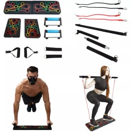 Zummy 13-in-1 Power Press Pushup Board System Workout Train Gym Exercise