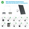 VUEBEE 13W Solar Panel for Outdoor Security Cameras, USB-C, Micro