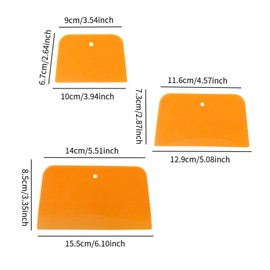 Dickly Body Filler Spreader Set Car Tint Film DIY Tool Reusable Flexible Portable 3 Sizes Car for Glaze Maintenance