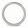 Solid Titanium Grooved and Beaded Edge 4mm Plain Classic Wedding