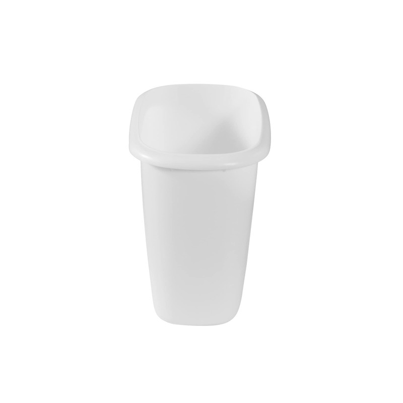 Rubbermaid Vanity Trash Can/Wastebasket, 1.5-Gallons/6-Quarts, White, for Under Counter/Kitchen/Office/Bedroom/Bathroom