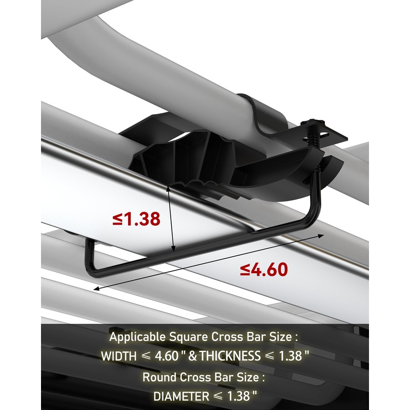 DEXSO 46" x 36" Universal Roof Rack Basket, 200 Lbs