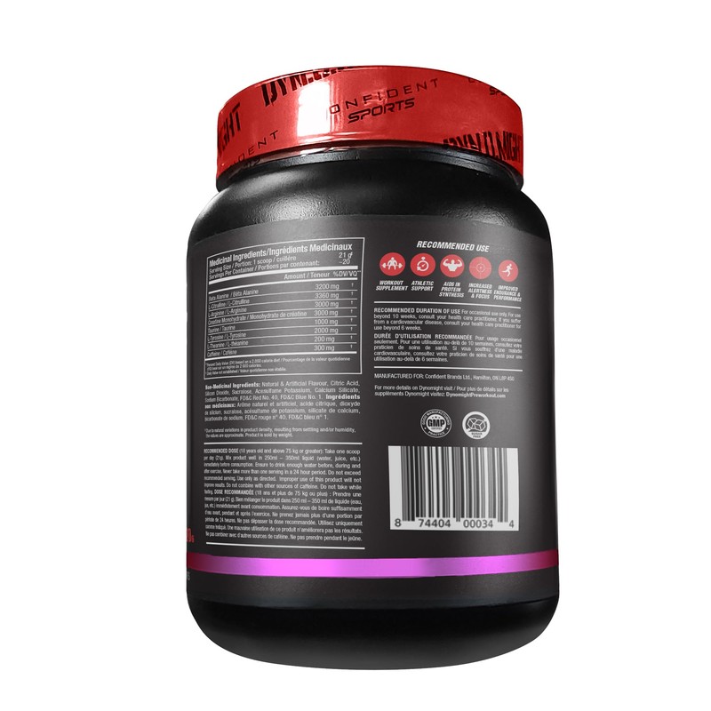 CONFIDENT SPORTS - DYNOMIGHT – Fully Dosed - EXPLOSIVE Pre-Workout