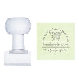 PH PandaHall Insect Embossing Stamp Butterfly Handmade Soap Stamp with Handle Square Soap Chapter Imprint Stamp for Cookie Clay Pottery Stamp Biscuits Gummier DIY Soap Molds Supplies
