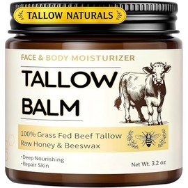 Sarga de ternera para la piel, sargo orgánico y bálsamo de miel para la cara, hidratante facial natural, crema para el cuidado de la piel de ternera alimentada con hierba, crema para el cuidado de la piel, hidrata profundamente y nutre la piel seca