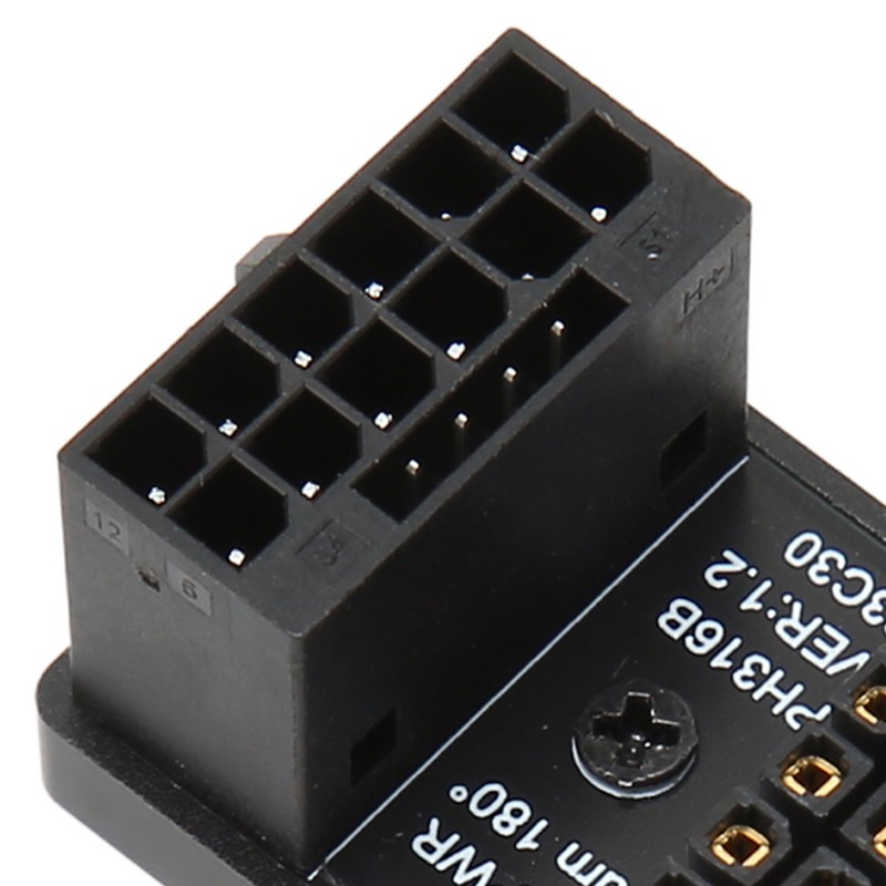 ATX 16Pin Male to 16pin Female 180 Degree Angled Adapter