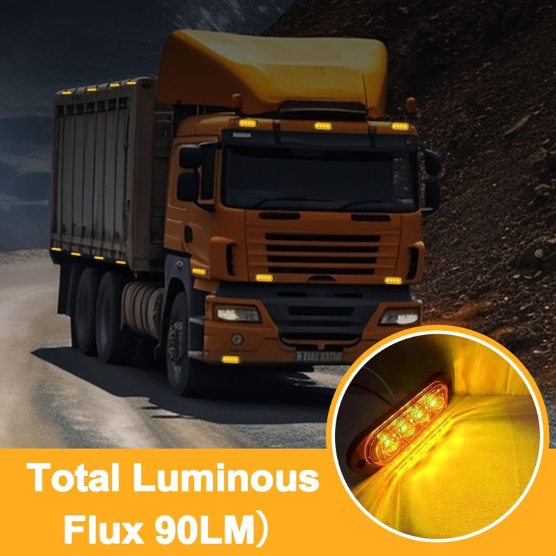 Ecleco 10 Front Flasher 12-24 V LED Flash Side Marker