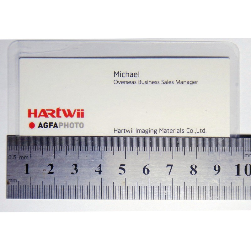 Hartwii Name Card/ID Card Size 66x98mm Cold Self Seal Self