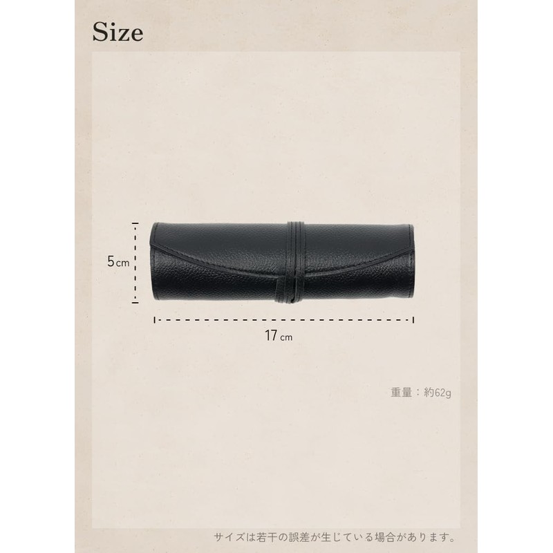 Business Leather Factory Roll Eyeglass Case, Genuine Leather, Roll Type,