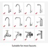 2 Pcs Bathroom Faucet Filter,Removes Chlorine Fluoride Heavy Metals,with Universal