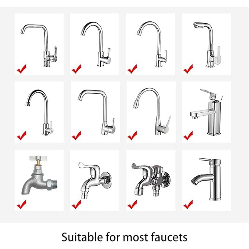 2 Pcs Bathroom Faucet Filter,Removes Chlorine Fluoride Heavy Metals,with Universal