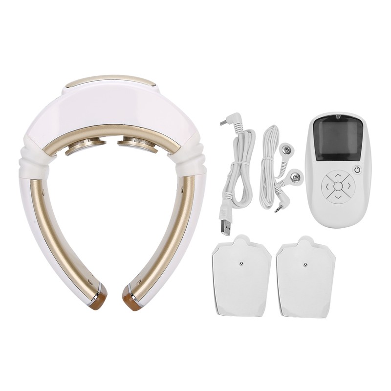 Electric Cervical Vertebra Massager Pulse Hot Compress Therapy Neck Massage