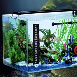 The Ondam Sticker Type Aquarium Thermometer, Aquarium Temperature Controller, Home Thermometer Hygrometer Aquarium Hanging Thermometer 4ea