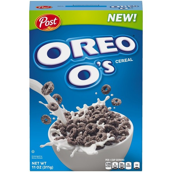 Post OREO O's Breakfast Cereal, 11oz Box, 14 Count