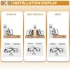 2-Pack Hidden Hinges Soft Close Surface Mount Kitchen Cabinet Hinges,