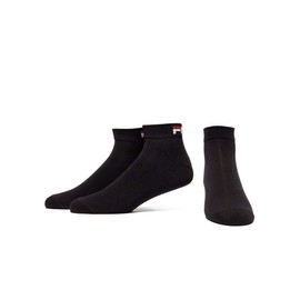 Fila F9300 Quarter Plain Socks 39/42 Ankle, 200 Black (3 Pairs)