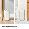 OXO Good Grips - Papelera para baño, color blanco