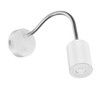 ledscom.de Waika Reading Light with Gooseneck and Switch Matte White