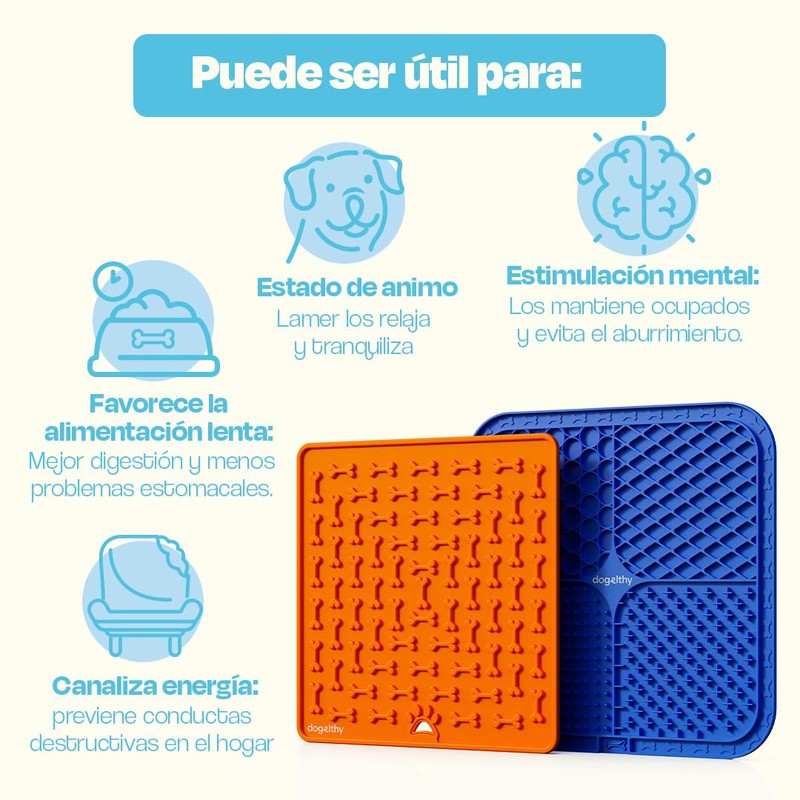 Dogelthy Lick Mat Kit para Perro y Gato. Set de