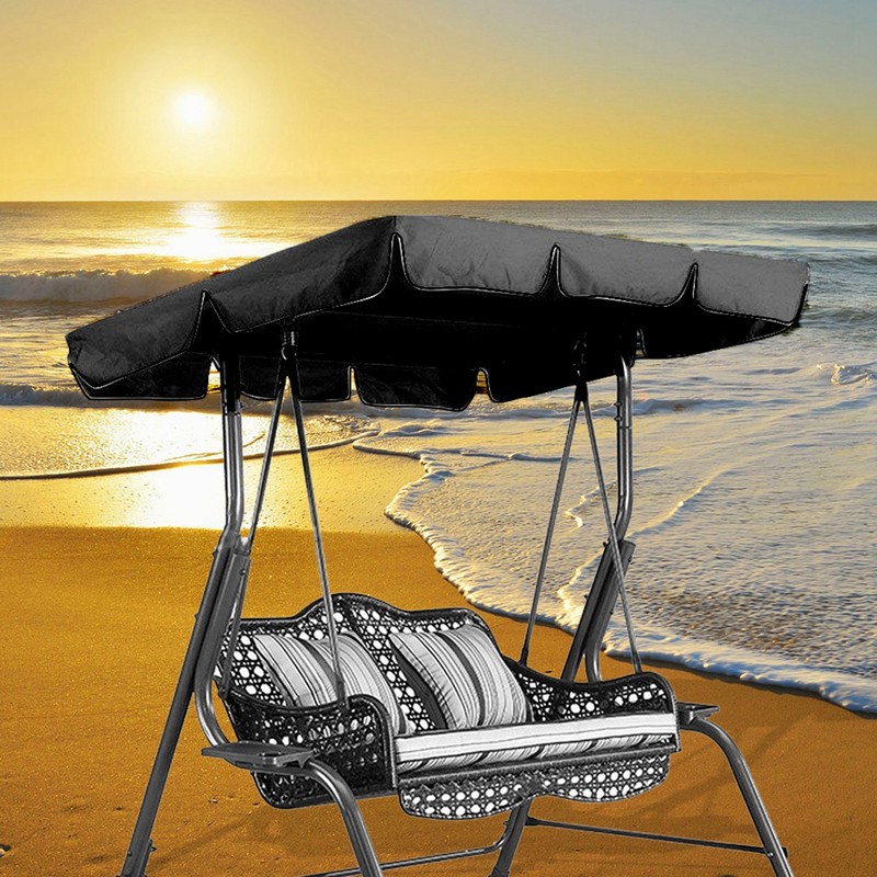 Swing Top Cover Waterproof Sunshade Swing Chair Protector for Garden