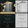 Shower Head,12'' Rain Shower Head with 11'' Adjustable Extension Arm