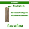 Wall Thermometer for Indoor and Outdoor Use [Pack of 2]