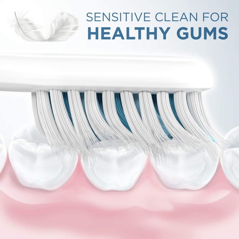 Oral-B Clic Toothbrush Sensitive Clean Replacement Brush Heads, Black, 2