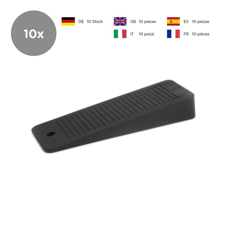 Sossai Door Shim/Wedge/Window Doorstop (Set of 10) hard rubber TSK95