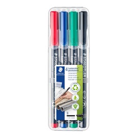 Staedtler Universal Pen Lumocolor B 4 piezas (314 WP4)