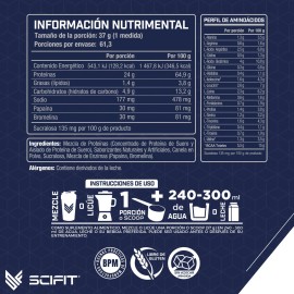 Scifit Proteína 100% Whey 5lbs 24 G Proteína | 61 Servicios Sabor Rollito de Canela