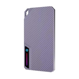 Peakloong RGB Hard Drive Enclosure External SATA to Type-C 7mm HDD SSD Case 10Gbps for NVME SATA M.2 2280 M Key B Key B/M Key RGB Hard Drive Enclosure for NVME SATA M.2 SSD