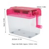 Fdit Manual Shredder, Mini Portable ABS Paper Shredder, Transparent Design,