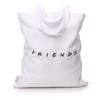Half Moon Bay SHPRFDS02 Friends Shopping Bag, Cotton, White