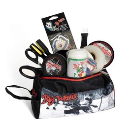 Big Wahs Hockey Wax Accessory Bag- Bag Comes Loaded with 3 Rolls of Hockey Tape,Scissors, Sweet Stick with Stone, 4 Screwdrivers, Keychain, Wax and Much More!