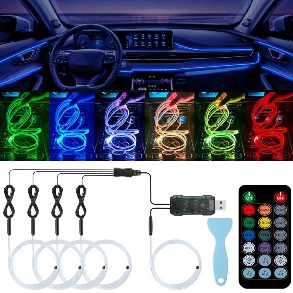 Unbranded 5 IN1 RGB LED USB Light Under Dash Car