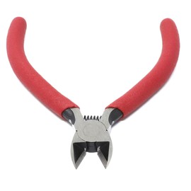 iexcell 4.5" Side Cutter Diagonal Wire Cutting Pliers Nippers Repair Tool, Red, Chrome-Vanadium Steel