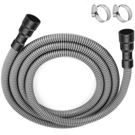 10 Ft Dishwasher Drain Hose Extension Corrugated and Flexible Dishwasher Hose Drain Replacement Discharge Hose Fits (Dishwasher End Size：11/16", 1", 1-1/8" Sink End Size：5/8", 3/4", 1")