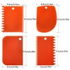 LRONG 6PCS Pottery Tools Plastic Clay Scraper Set Scraping Handle