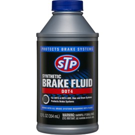 STP Synthetic Brake Fluid, Dot 4 Brake Fluid Protects Brake Systems, ABS, Disc and Drum Systems, 12 Oz, STP