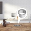 PRETYZOOM Stainless Steel Trash Grommets - Drop-in Trash Chute Round