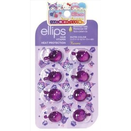 ellips Moroccan Nutri Color Sheet Type 8 Tablets, Purple/Mixed Berry & Floral Scent, Sanrio Collaboration Design: Kuromi