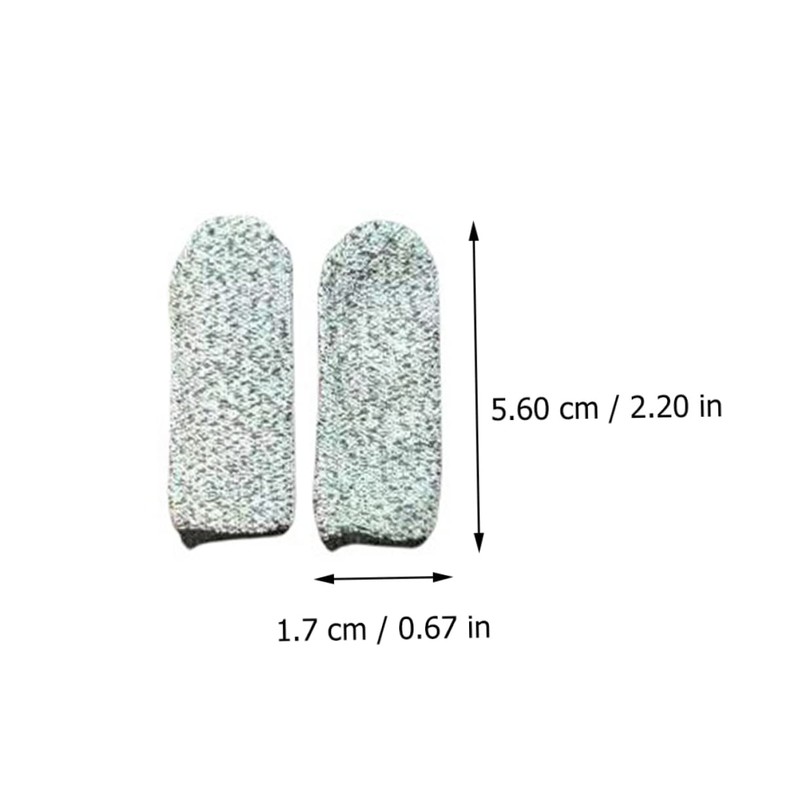 BESPORTBLE 10pcs Anti-cut Finger Cots Cut Resistant Protective Sleeves for