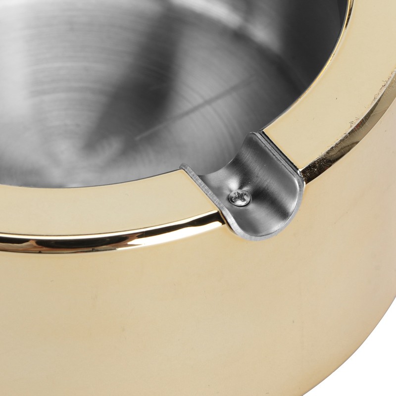 Stainless Steel Ashtray with Matches Lighter Function for Home Office