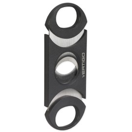 Vertigo by Lotus Big Boy Black Cigar Cutter 64 Ring Gauge - Double Blade