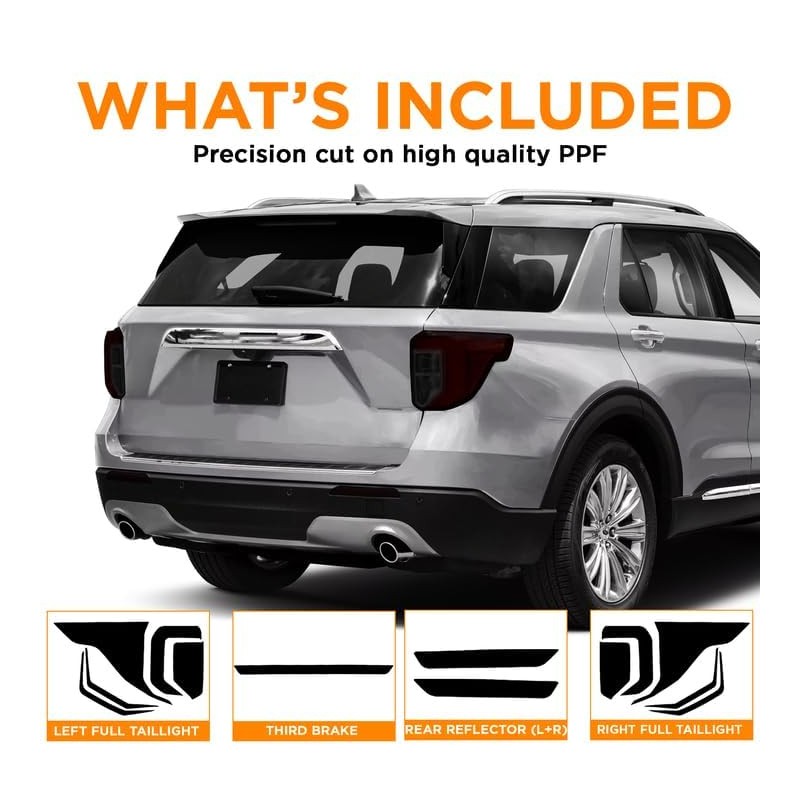 KUVR Pre-Cut Tailight Combo Reflector & Third Break Tint Kit